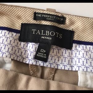 🍃TALBOTS CROP CURVY PANT🍃